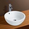 Cuba de Apoio Banheiro Lavabo Sobrepor Redonda de Porcelana Cerâmica C280 - Premierdecor - 2