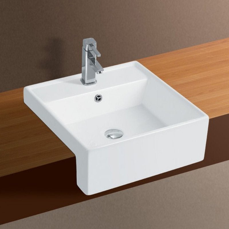 Cuba de Semi-Encaixe Banheiro Lavabo de Porcelana Cerâmica Louça C279 - Premierdecor - 1