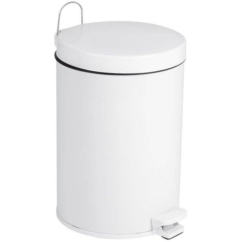 BALDE LIXO C/PEDAL 50L BRANCO - O Varandão