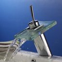 Ver imagem 2 de Torneira Misturador Monocomando Cascata Vidro Banheiro Lavabo Modena - Premierdecor