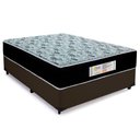 Ver imagem 1 de Cama Box Casal Sintético + Colchão Molas Ensacadas Sereneprime Sonnolux 138x188x65 Cor:marrom