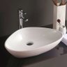 Cuba de Apoio Banheiro Lavabo Sobrepor Redonda de Porcelana Cerâmica Louça C297 - Premierdecor - 1