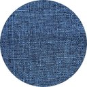 Ver imagem 5 de Puff Lucca Azul Pés Palito Decorativo Recepção Redondo em Linho Cru