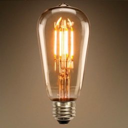 Lâmpada Led 4w St64 Bivolt Vintage Retrô Industrial Design Thomas Edison Filamento Led 2200k Carbon - 1