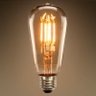 Lâmpada Led 4w St64 Bivolt Vintage Retrô Industrial Design Thomas Edison Filamento Led 2200k Carbon - 1