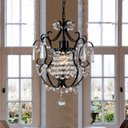 Ver imagem 2 de Lustre Candelabro Preto Pendente Cristal Acrílico LM1914