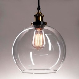 Pendente Retrô Industrial Vidro Loft Luminária Vintage Lustre Design Edison LM1788 - 1
