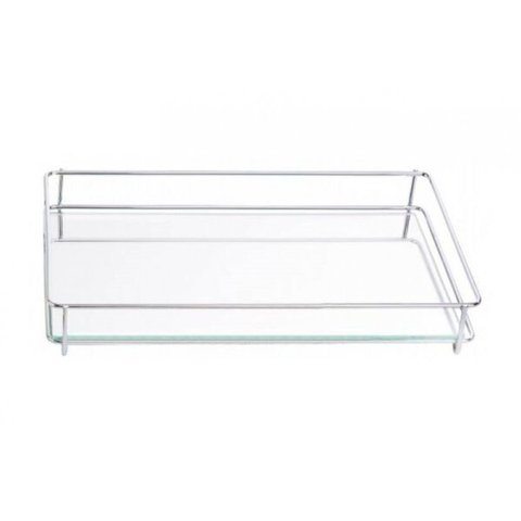 Bandeja Espelhada Fence 10x20 Cm Cromada - Hara