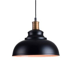 Pendente Retrô Industrial Preto Loft Luminária Vintage Lustre Design Edison LM1756 - 1 Pendente Retrô Industrial Preto Loft Luminária Vintage Lustre Design Edison LM1756 - 1