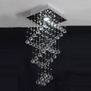 Ver imagem 1 de Lustre Luminária Pendente Cristal K9 Legítimo Cascata 63cm LM1952