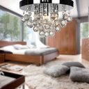Ver imagem 3 de Lustre Luminária Pendente Cristal Acrílico Cascata LM1870 - eLuminárias