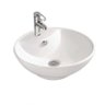Cuba de Apoio Banheiro Lavabo Sobrepor Redonda de Porcelana Cerâmica Louça C285 - Premierdecor - 1