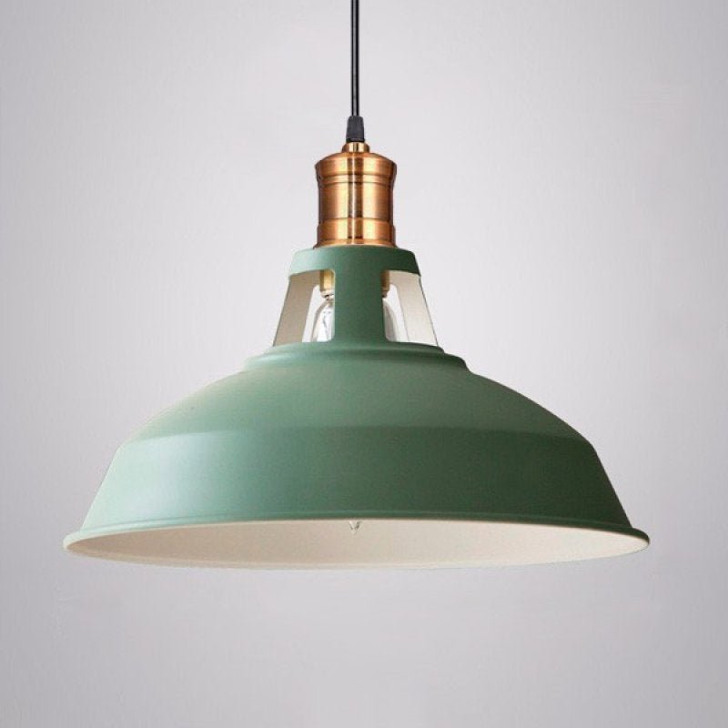 Pendente Retrô Industrial Verde Loft Luminária Vintage Lustre Design Edison LM1703 - 1