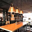 Ver imagem 3 de Pendente Retrô Fumê Industrial Vidro Loft Luminária Vintage Lustre Design Edison Lm1856