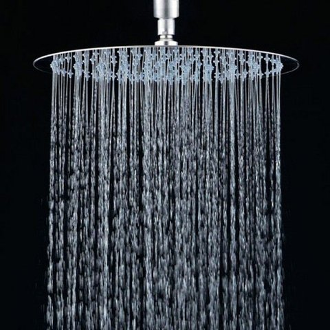 Ducha Redonda 30x30 Inox 30cm Borda Fina - Máxima Metais