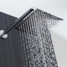 Ducha Quadrada 20x20 Inox Sus304 20cm Borda Fina com Braço - Máxima Metais - 1