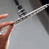 Ducha Quadrada 20x20 Inox Sus304 20cm Borda Fina com Braço - Máxima Metais - 2