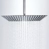Ducha de Teto Quadrada 30x30 Inox SUS304 30cm Borda Fina com Braço Quadrado - Máxima Metais - 1