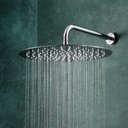 Ver imagem 2 de Ducha Redonda 30x30 Inox 30cm Borda Fina com Braço - Máxima Metais