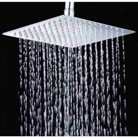 Ducha Quadrada 25x25 Inox SUS304 25cm Borda Fina - Máxima Metais