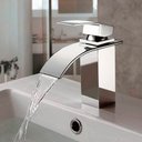 Ver imagem 1 de Misturador Monocomando Torneira Cascata Banheiro Lavabo Kronos - Máxima Metais