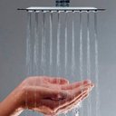Ver imagem 2 de Ducha de Teto Quadrada 25x25 Inox SUS304 25cm Borda Fina com Braço Quadrado - Máxima Metais
