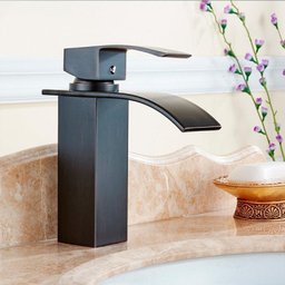 Misturador Monocomando Torneira Cascata Banheiro Lavabo Kronos Preta- Máxima Metais - 3