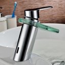 Ver imagem 2 de Misturador Monocomando Torneira Cascata Vidro Banheiro Lavabo Luna - Máxima Metais