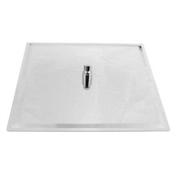 Ducha Quadrada 40x40 Inox SUS304 40cm Borda Fina com Braço Quadrado - Máxima Metais - 2