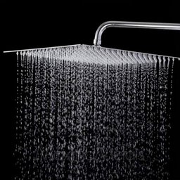 Ducha Quadrada 30x30 Inox SUS304 30cm Borda Fina com Braço - Máxima Metais - 1