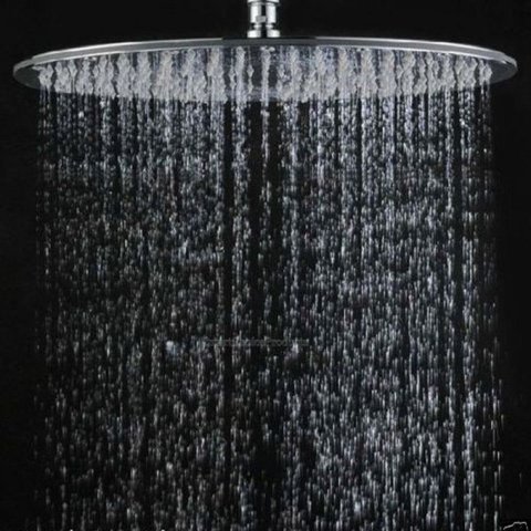 Ducha Redonda 40x40 Inox 40cm Borda Fina - Máxima Metais
