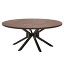 Ver imagem 1 de Mesa Pétalas Redonda Alumínio 150cm Marrom Nossa Kasa