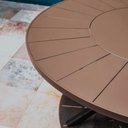 Ver imagem 3 de Mesa Pétalas Redonda Alumínio 150cm Marrom Nossa Kasa