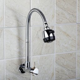 Torneira de Parede Gourmet Cozinha com Ducha Móvel Flex Parede - Máxima Metais - 1