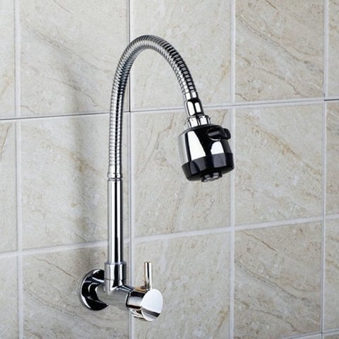 Torneira de Parede Gourmet Cozinha com Ducha Móvel Flex Parede - Máxima Metais