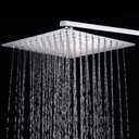 Ver imagem 1 de Ducha Quadrada 25x25 Inox SUS304 25cm Borda Fina com Braço Quadrado - Máxima Metais