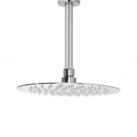 Ducha de Teto Redonda 25x25 Inox 25cm com Braço - Máxima Metais