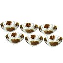 Ver imagem 1 de Jogo com 6 Bowl para Sobremesa Dourado - 28x38x21cm Prime Home Decor 36964