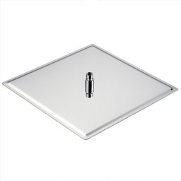 Ducha de Teto Quadrada 40x40 Inox SUS304 40cm Borda Fina com Braço Quadrado - Máxima Metais - 2