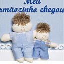 Ver imagem 2 de Quadro Arabesco Menino com Irmãozinho Quarto Bebê Menina Menino