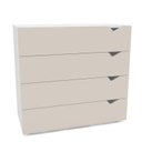Ver imagem 4 de Cômoda Organizadora 90cm com 4 Gavetas 240823 Linha Porto Politorno