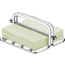 Ver imagem 1 de Suporte Porta Guardanapos Pequenos Restaurantes Bares Cafés Cromado