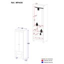 Ver imagem 4 de Guarda-Roupa Infantil 62cm 2 Portas e 2 Gavetas Dengo Multimóveis MP4436 - Off White