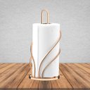 Ver imagem 4 de Suporte Porta Rolo Papel Toalha de Mesa Restaurante Capricio Rosé Gold