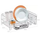 Ver imagem 2 de Escorredor de Louças para 14 Pratos 8 Copos e Talheres Aço