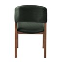 Ver imagem 7 de Kit 2 Cadeiras Decorativa Sala de Jantar Luxo Luna Facto Verde - Mozzelar