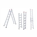 Ver imagem 1 de Escada Extensiva 5x8 Degraus 1,50x2,60m Ferro 120Kg 3 em 1 -205 NV