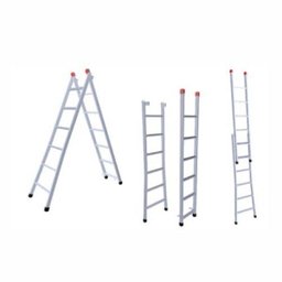 Escada Extensiva 5x8 Degraus 1,50x2,60m Ferro 120Kg 3 em 1 -205 NV - 1