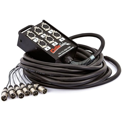 Medusa 6 Vias Montada com Conectores Cirilo Cabos 15 Mt