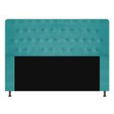 Ver imagem 2 de Cabeceira Brenda Para Cama Box King Size 195cm com Capitonê Suede - Ecotec Decor:Azul Turquesa